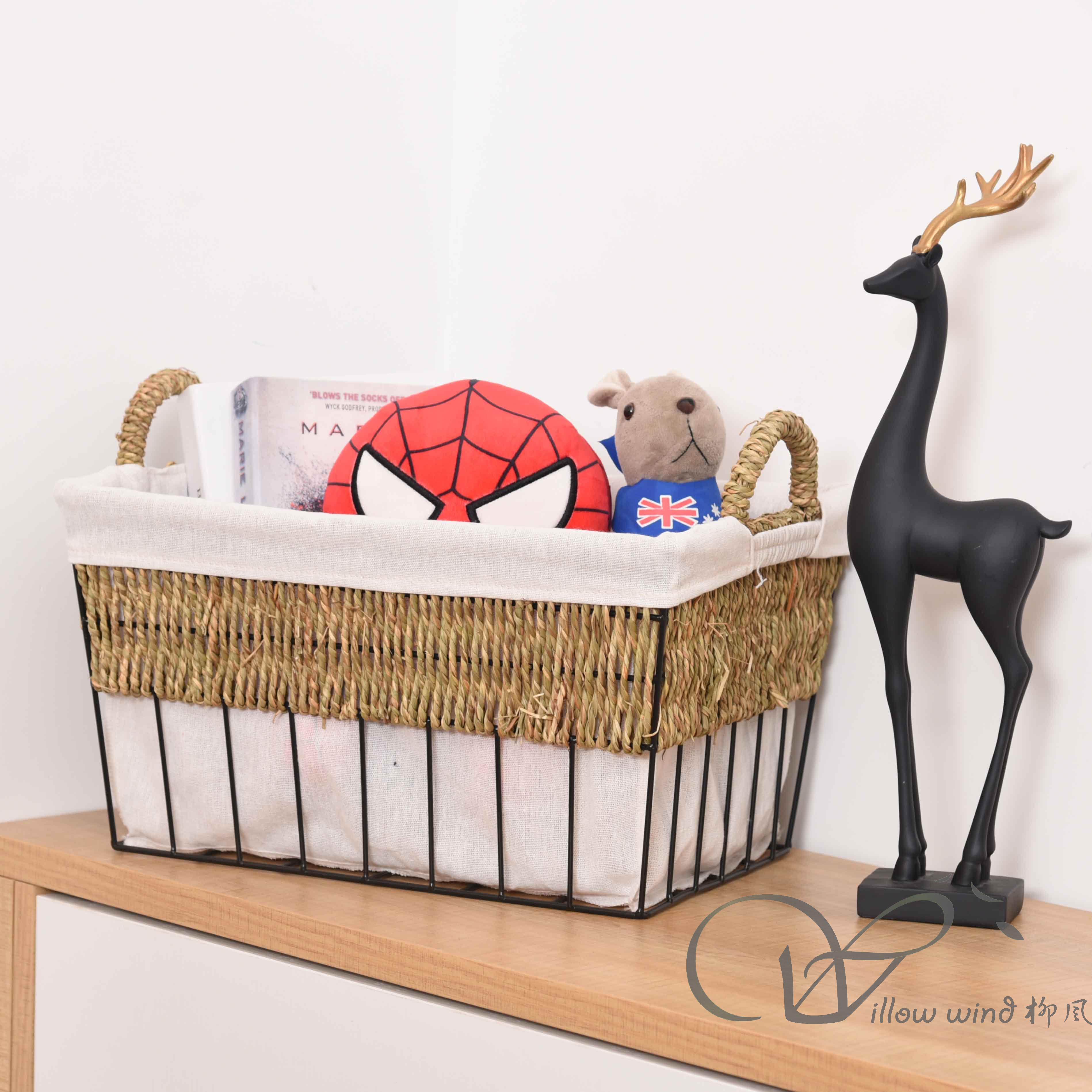 柳風收納，客廳收納柳編筐