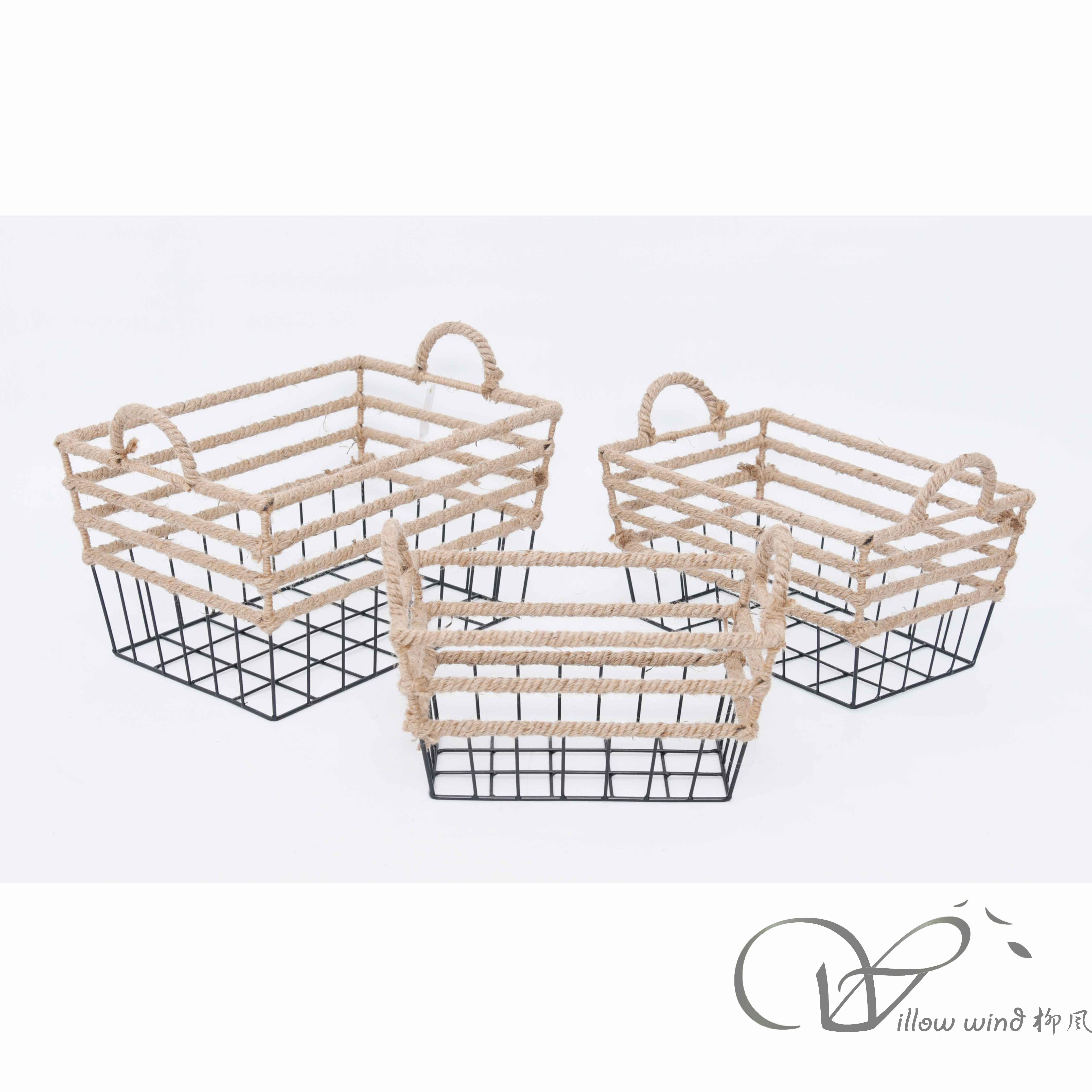 柳風收納，客廳收納柳編筐