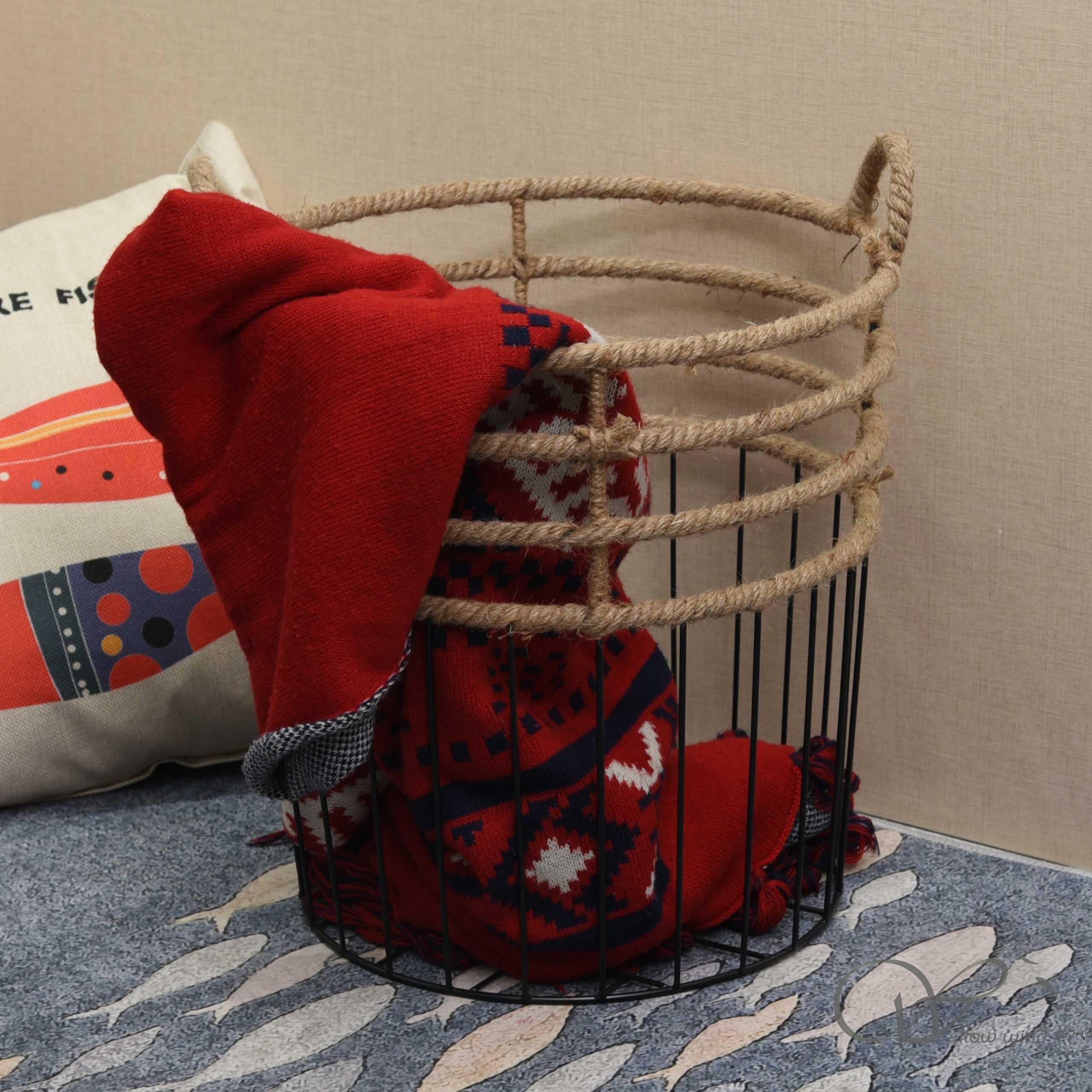 柳風收納，客廳收納柳編筐